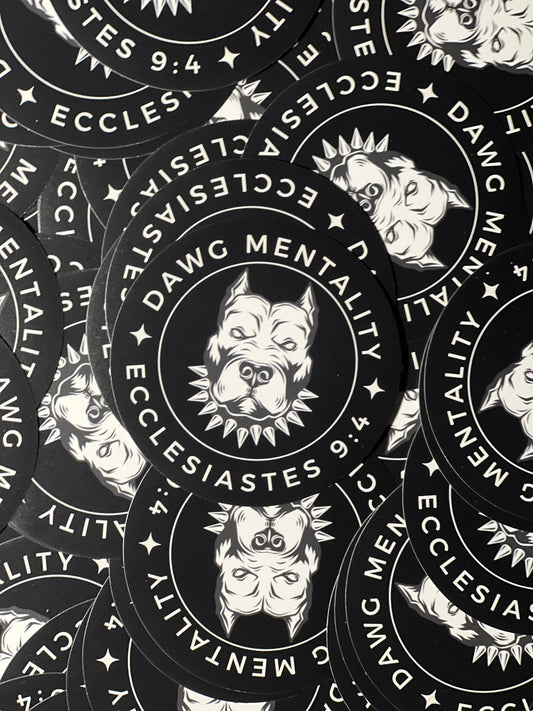 DAWG MENTALITY Circle Sticker